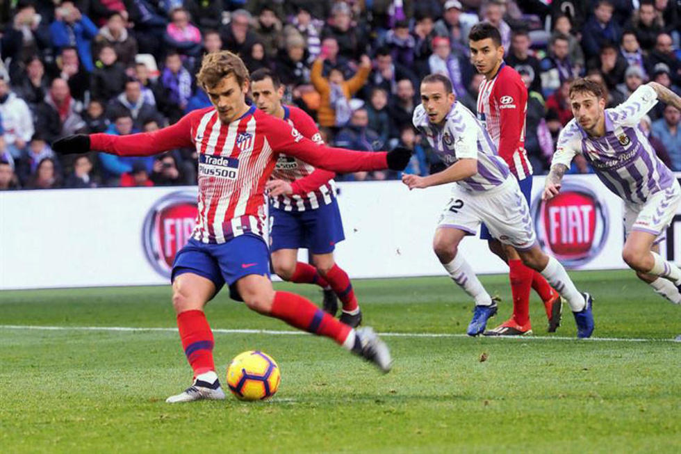 Griezmann rescata a Atlético en Valladolid