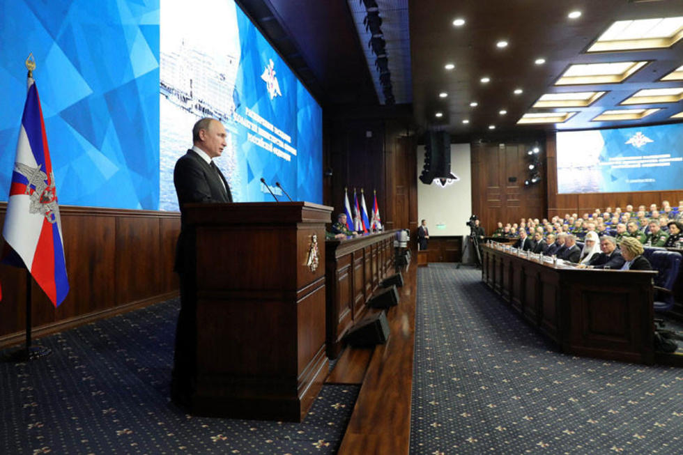 Putin apuesta por el rearme ruso frente el “militarismo” de EE.UU.
