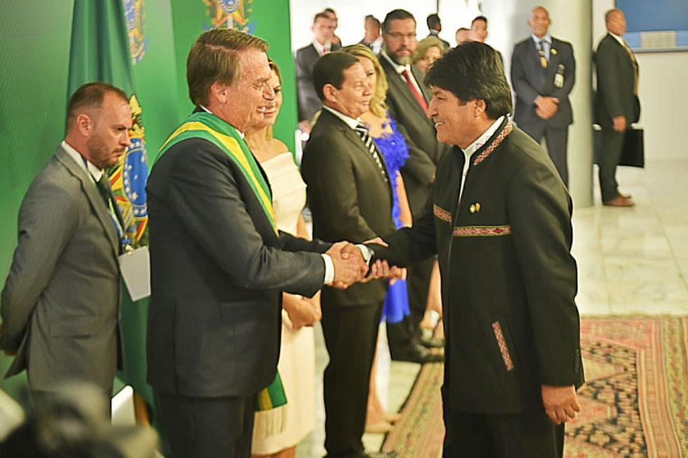Morales revalida los lazos de hermandad entre Bolivia y Brasil