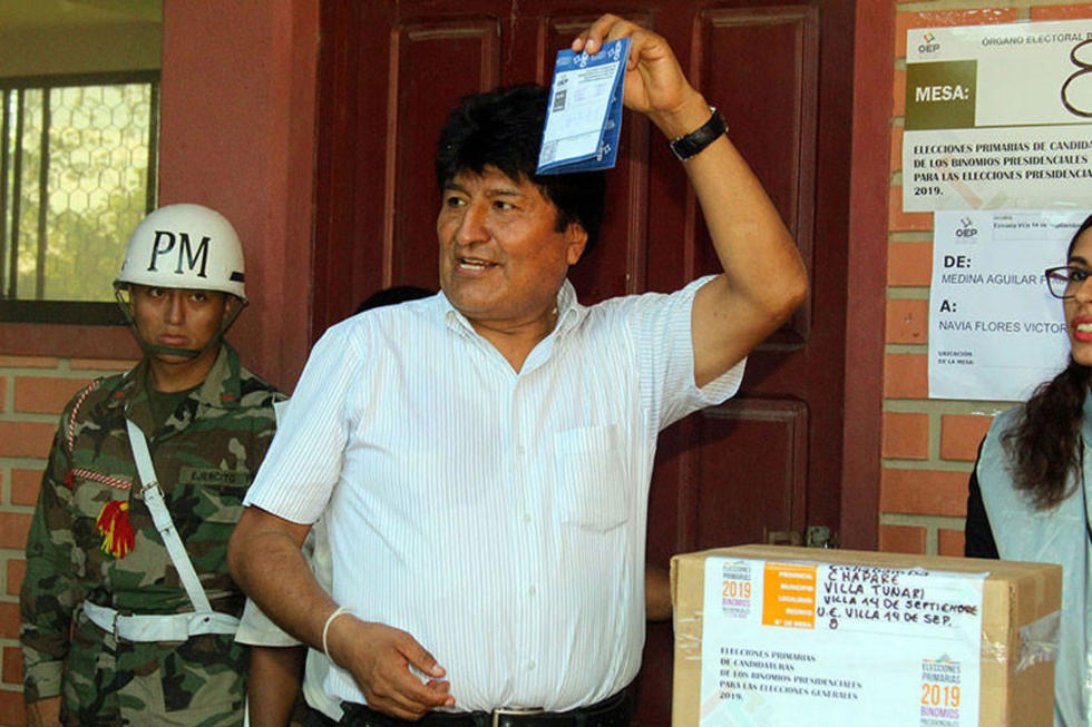 El MAS obtiene 45,5 por ciento de participación en las primarias