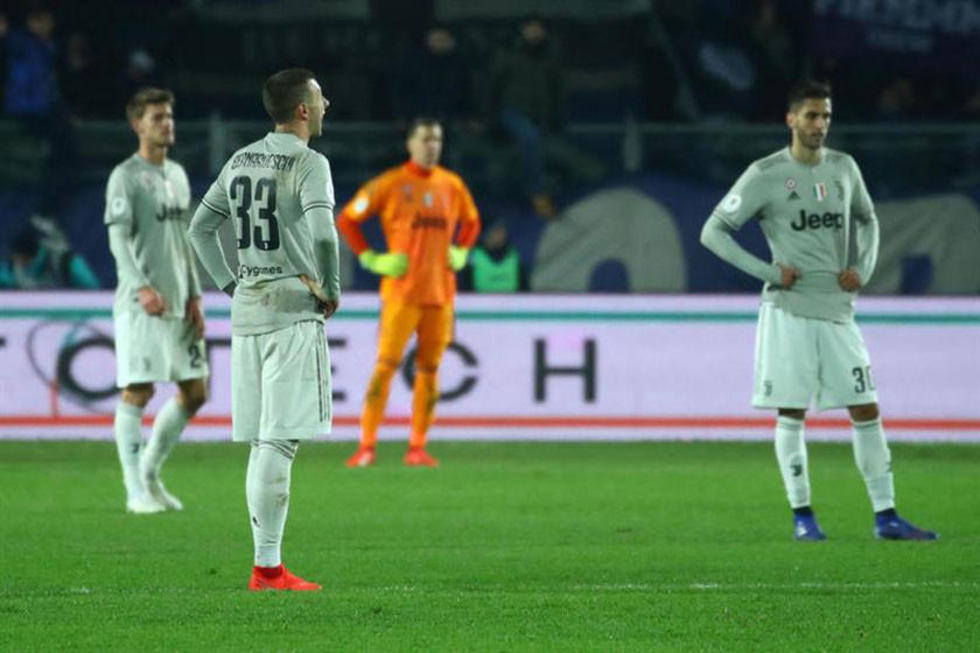 Juventus abdica como rey de la Copa 4 años después tras caer ante Atalanta