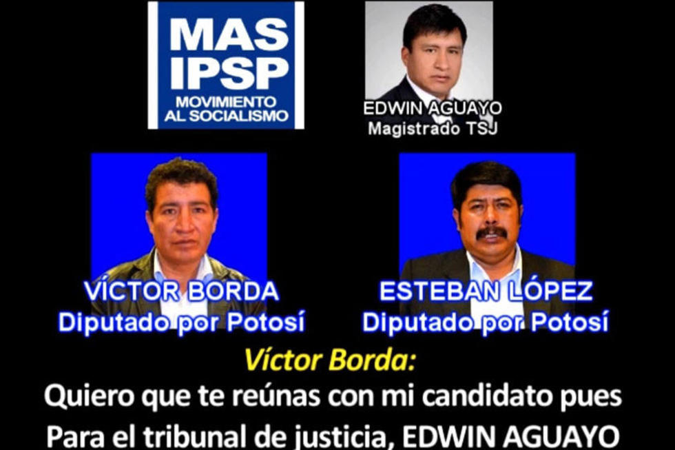 Opositor acusa a Borda de ayudar a Aguayo en las elecciones judiciales