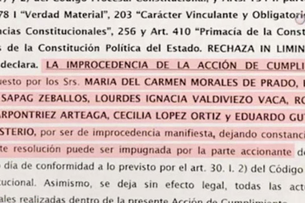 Juez rechaza acción presentada contra la habilitación de Evo