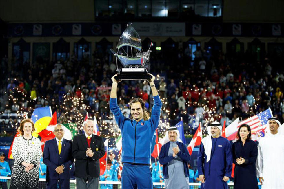 Roger Federer se corona campeón en Dubái