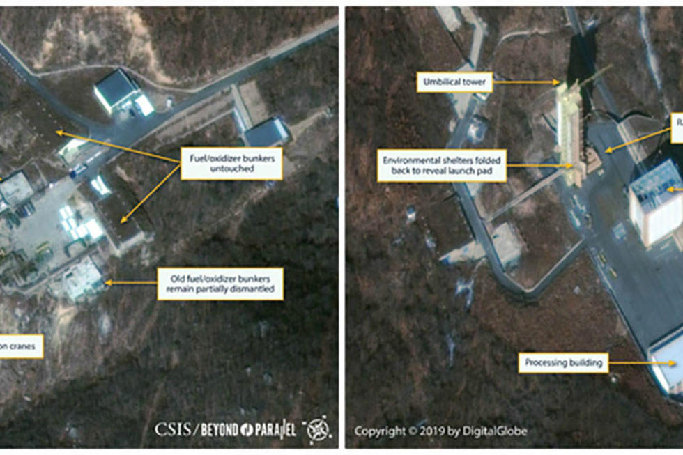 Reportan que Corea del Norte reconstruye una base de misiles