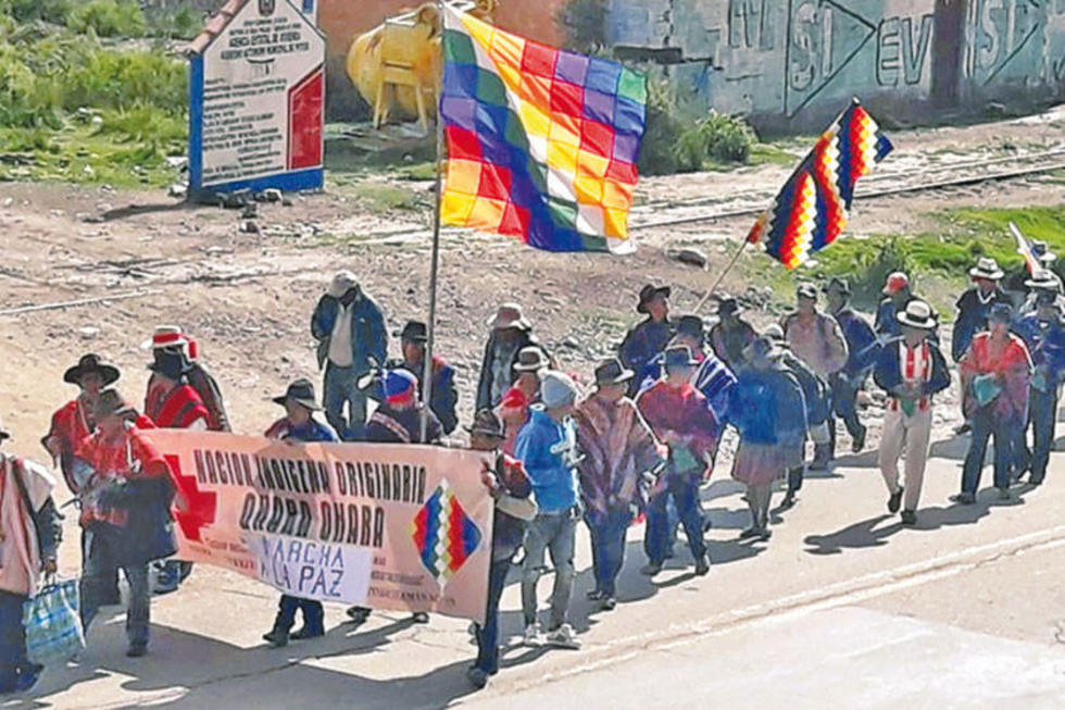Qhara qharas prevén llegar a La Paz el lunes 18 del presente