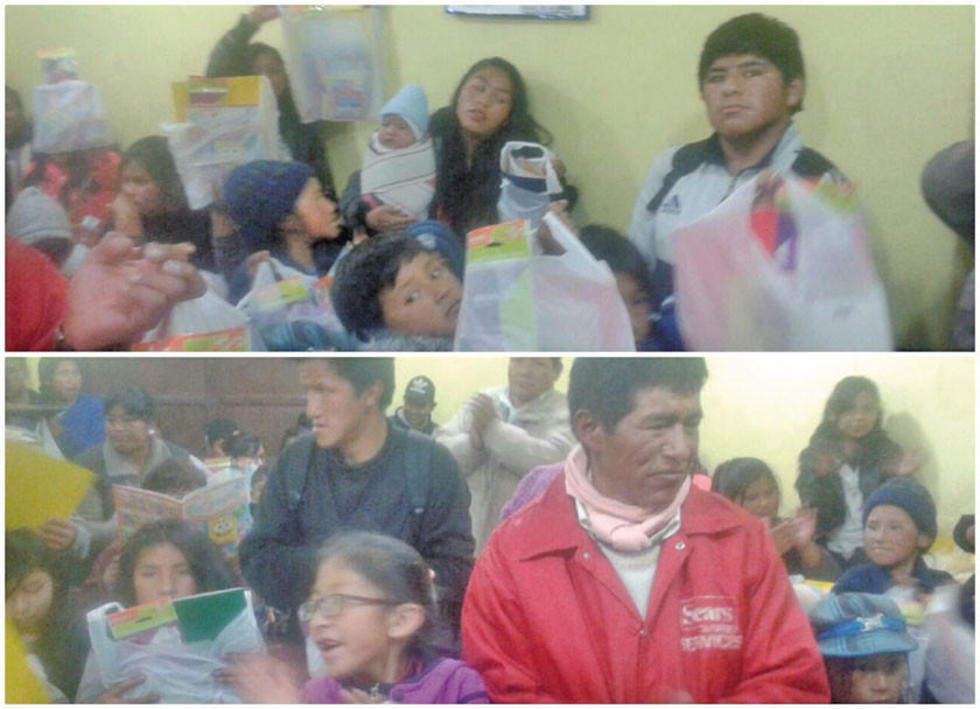 Dan material educativo a alumnos de dos escuelas