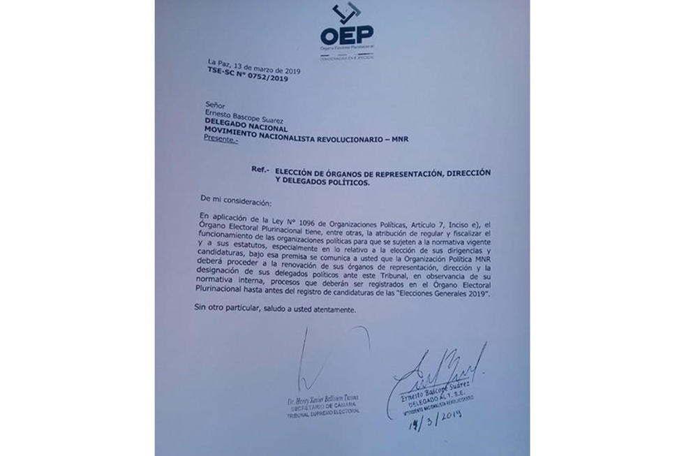 TSE instruye la democratización de las organizaciones políticas