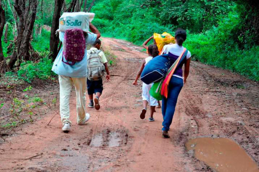 ONU alerta de migración de 378 campesinos de regiones de Colombia