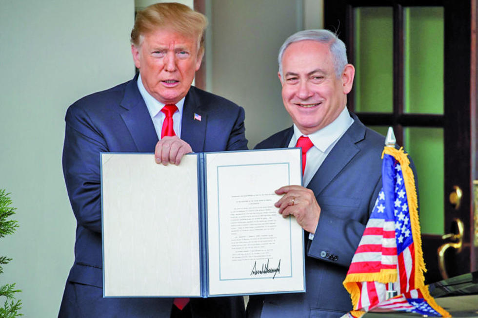 Trump crea crisis al reconocer la soberanía israelí en el Golán