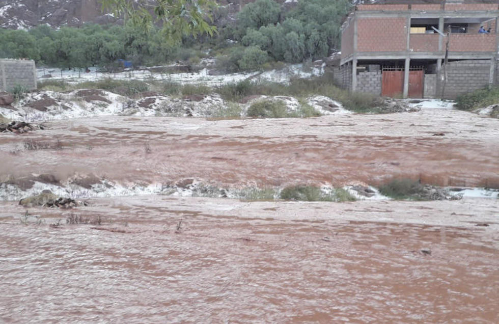 Evalúan daños causados por granizada caída en Tupiza