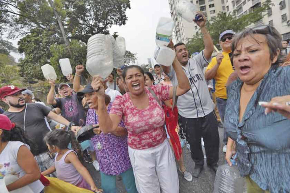 Sin luz ni agua, se generan las manifestaciones  en la capital venezolana