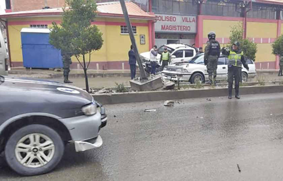 Ebrios protagonizan hechos de tránsito en la ciudad y en la vía a Sucre