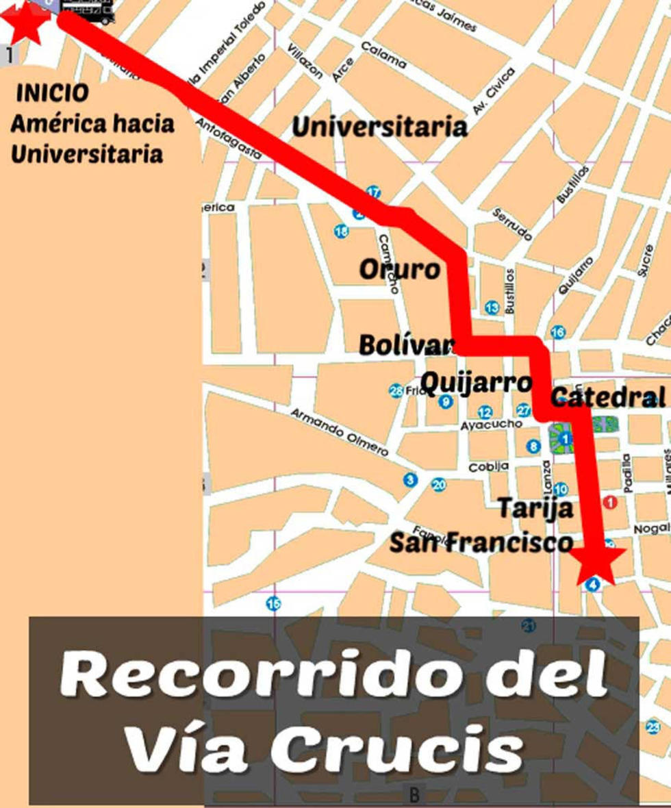 Vía Crucis del Franciscano moviliza a 1.500 personas