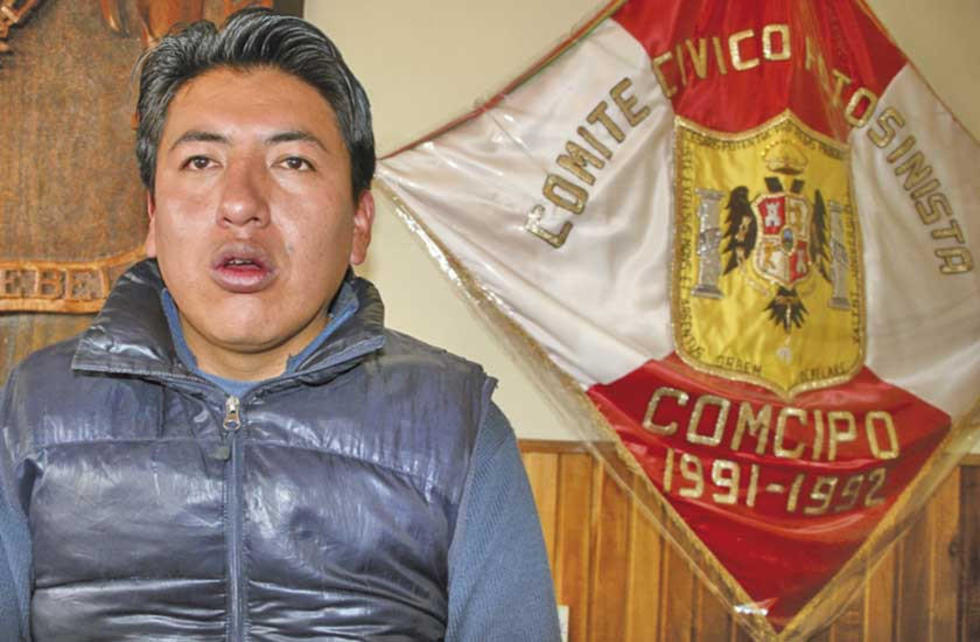 Comcipo pide definir a feriafranquistas si están con Potosí o con el MAS