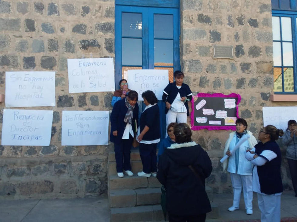 Bloquearon las puertas del director del Bracamonte