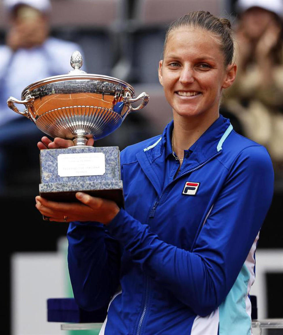 Pliskova doblega a Konta y se corona en Roma