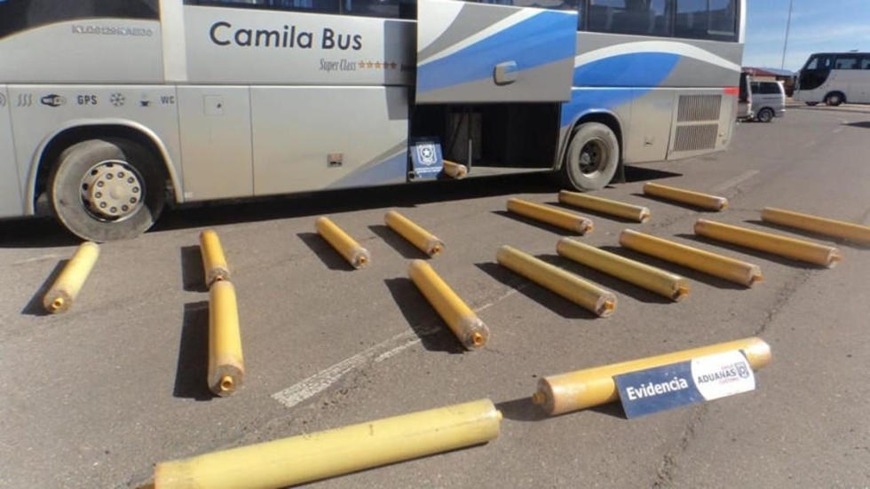 Chile: hallan rollos de tela con marihuana que salieron de Bolivia
