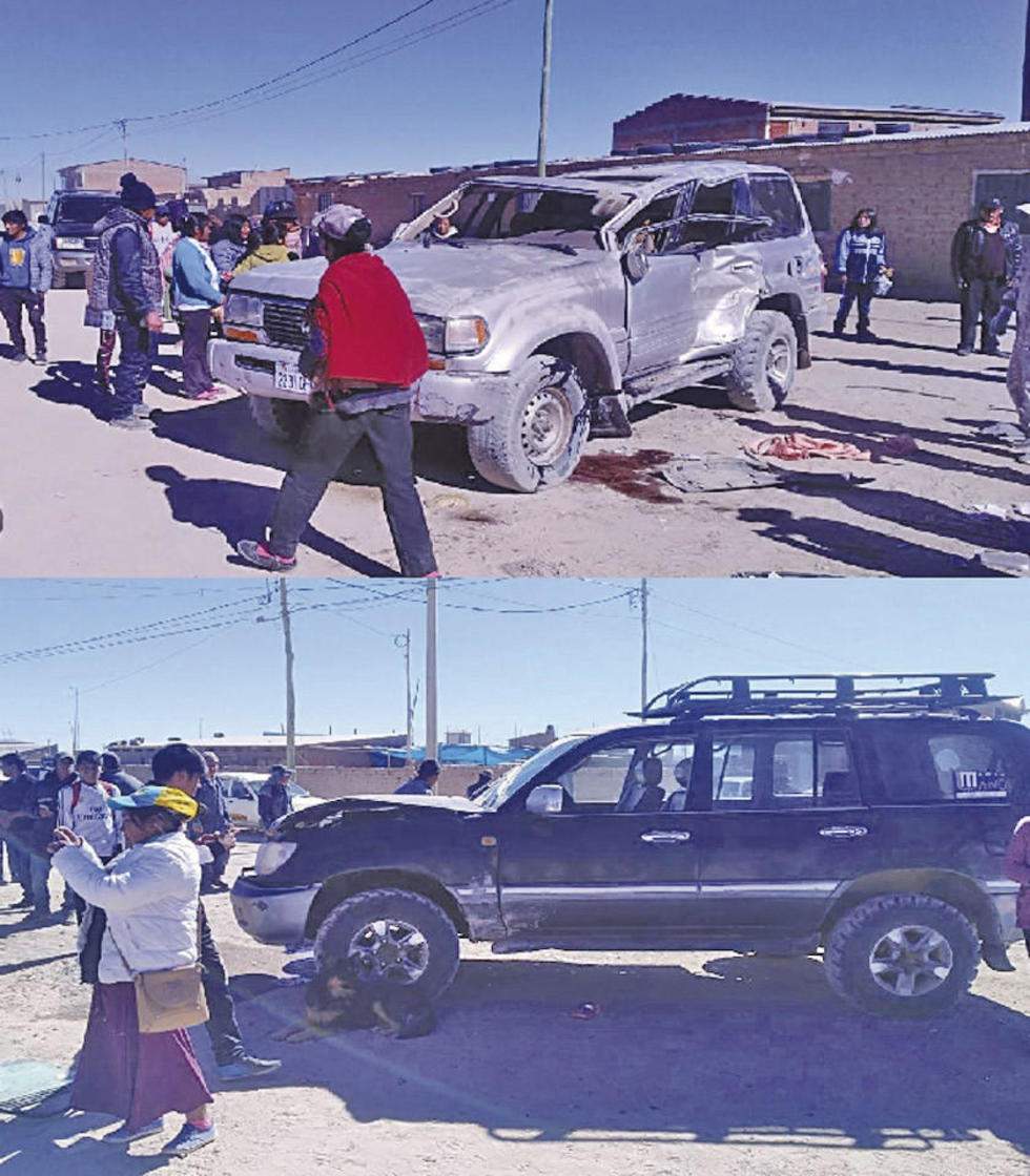 Colisión de vehículos provoca una persona herida en Uyuni