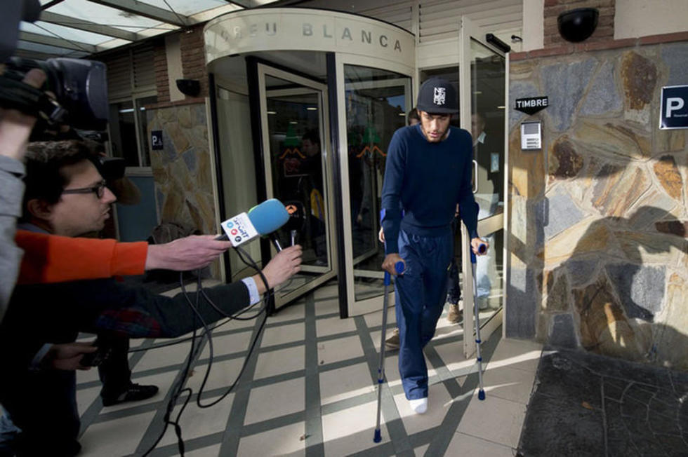 Neymar estará de baja cuatro semanas