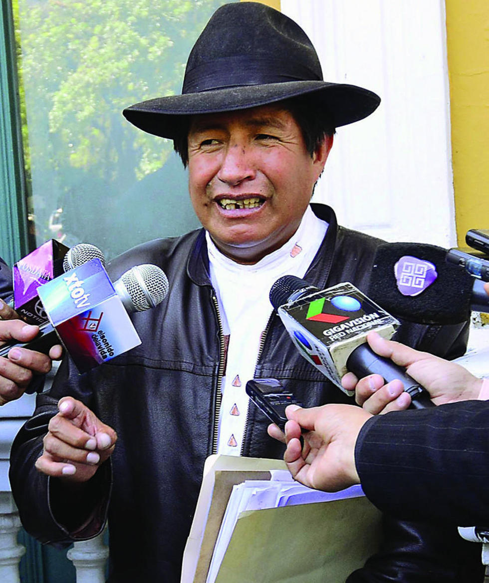 Rafael Quispe irá a Achacachi para batirse a duelo con los Ponchos Rojos