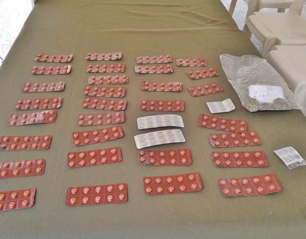 Incautan 320 pastillas de Diazepam y marihuana