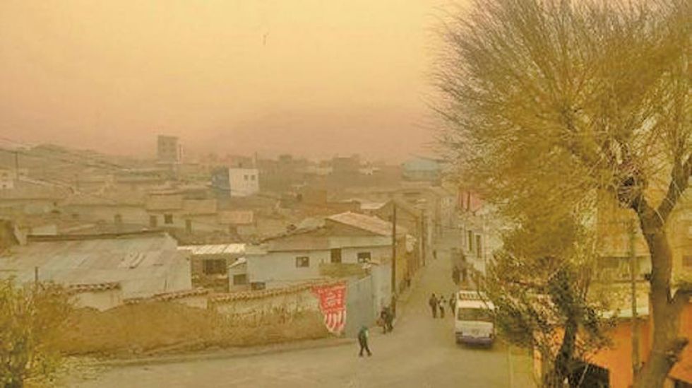 Emiten alerta temprana por fuertes vientos en Potosí