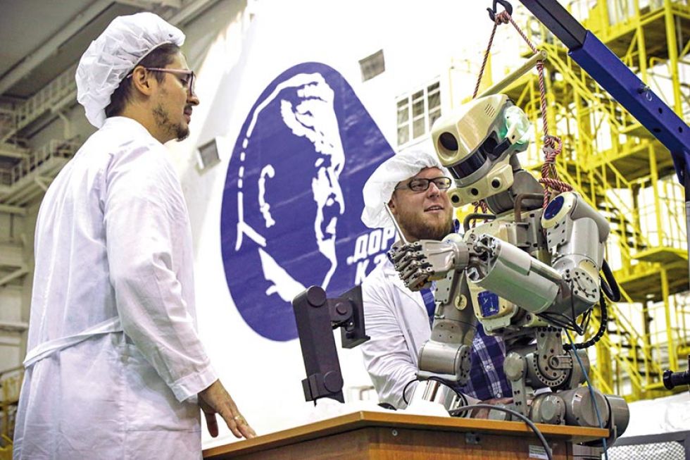 Rusia lanza nave Soyuz con un  androide a bordo