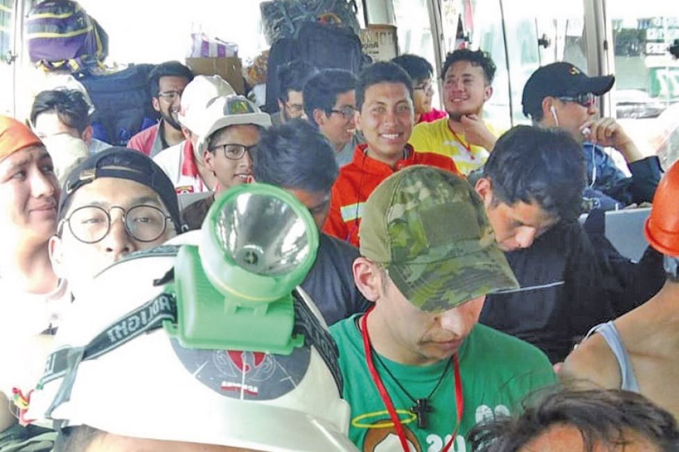 Voluntarios del Grupo SAR llegan desde la Chiquitania    