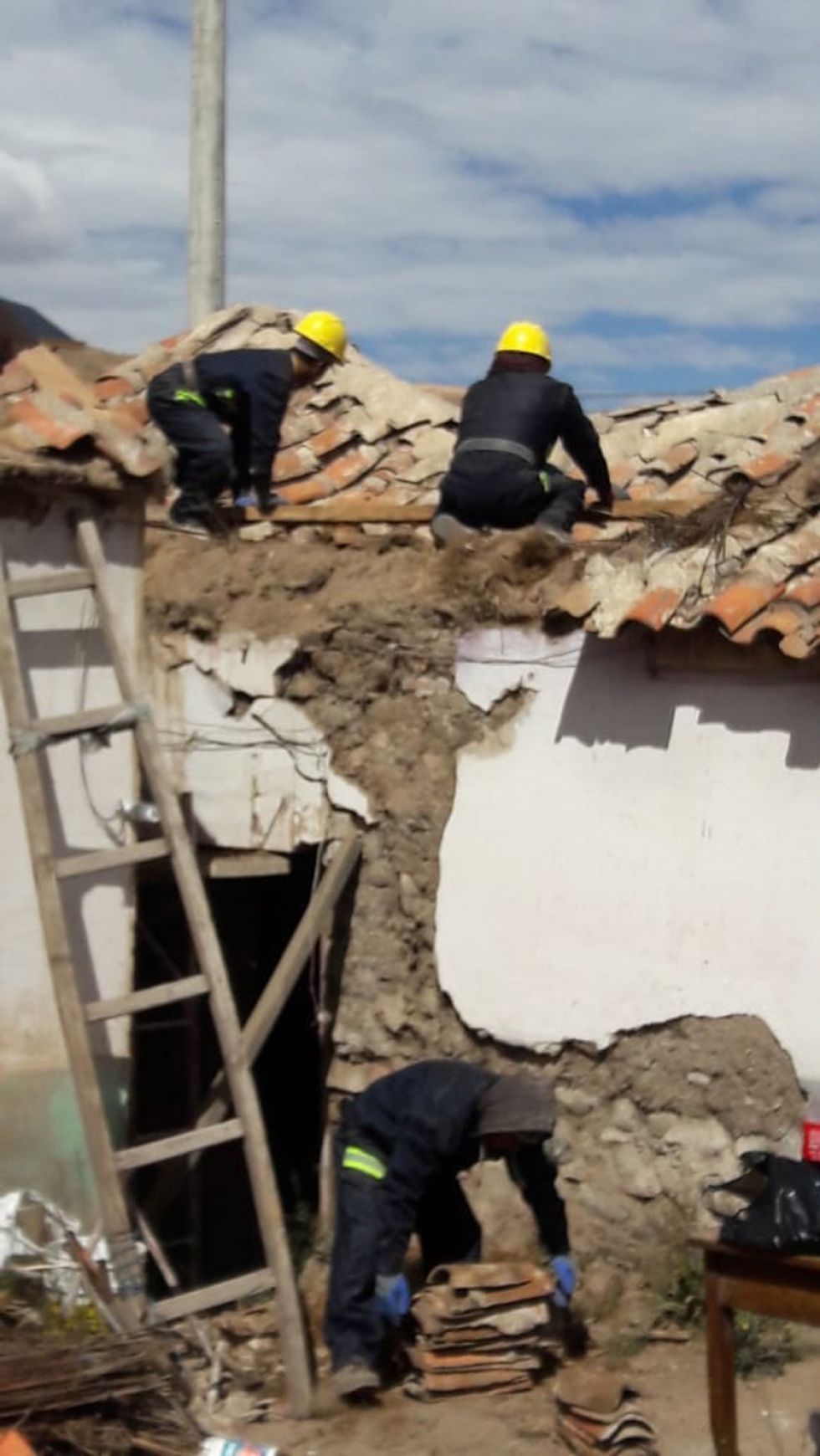 Comenzaron las obras preventivas en la casa de Alba