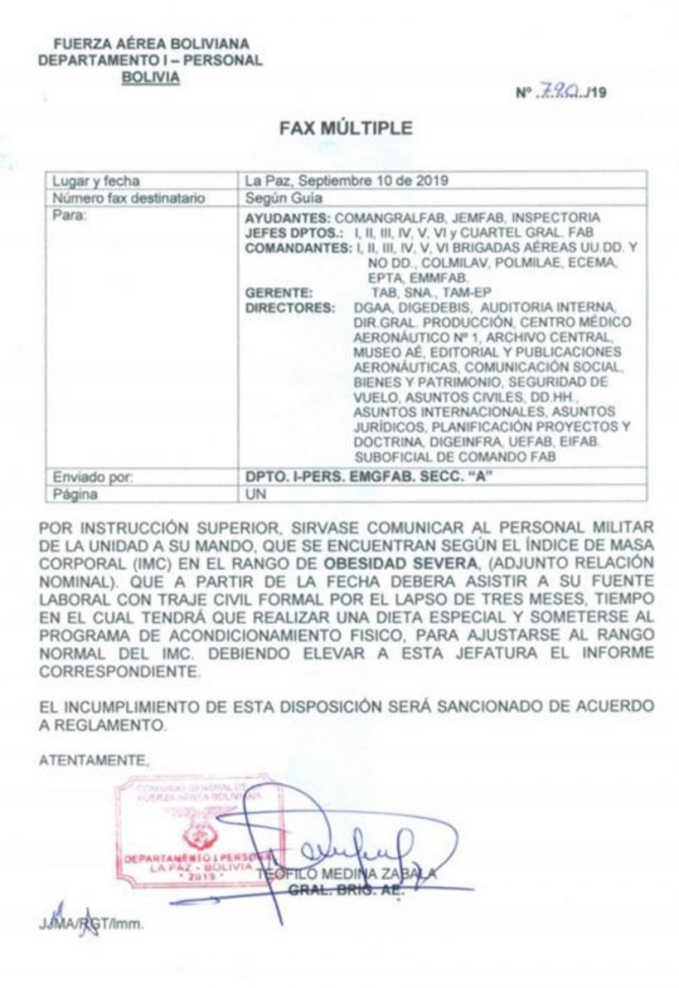 Ordenan a militares con obesidad que bajen de peso