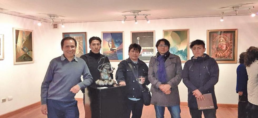 Obras potosinas están en galería  de arte en La Paz