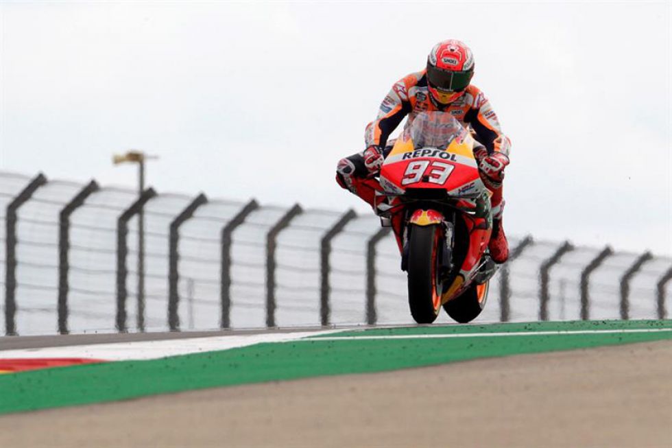 Márquez lidera con autoridad el Gran Premio de Aragón