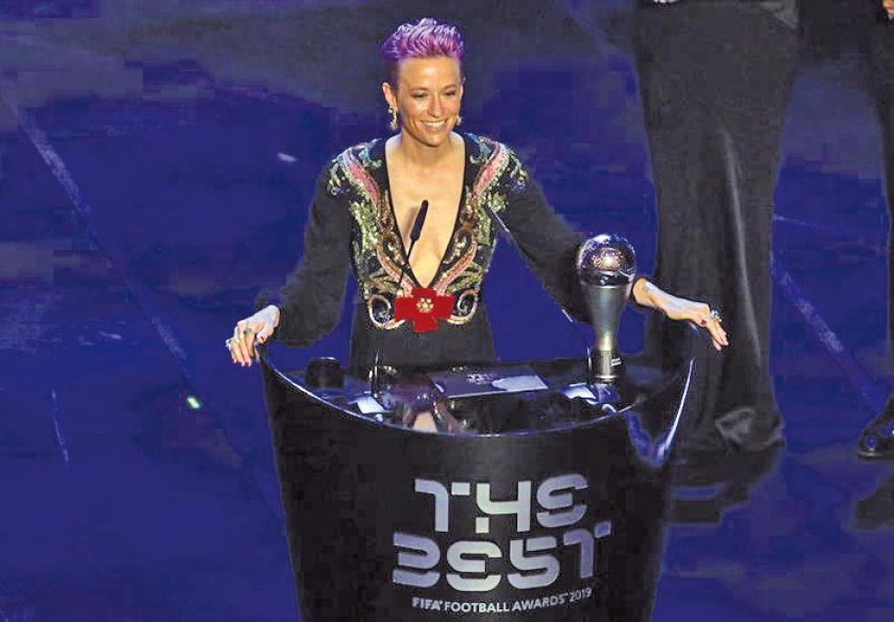 Megan Rapinoe es elegida mejor jugadora