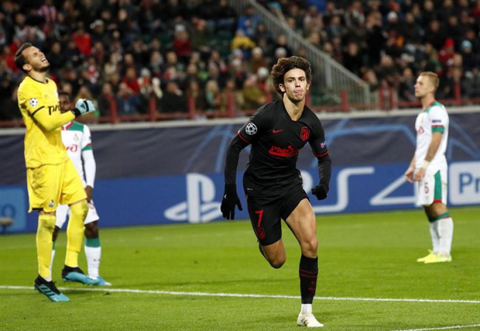 Atlético de Madrid vence al equipo de Lokomotiv Moscú