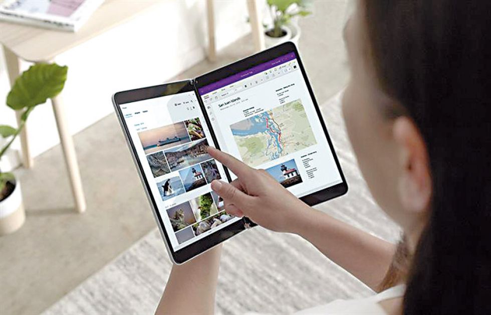 Microsoft lanza modelos con la pantalla plegable