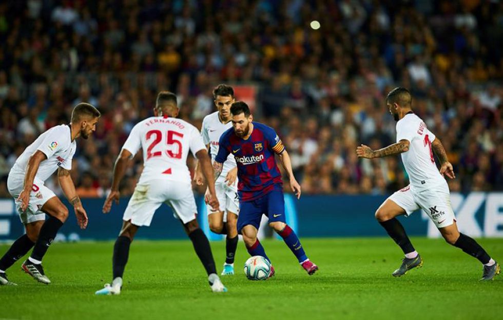 Barcelona exhibe su pegada y golea a Sevilla en la LaLiga