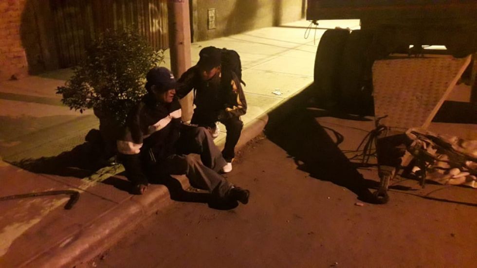 Encuentran botada a una persona adulta