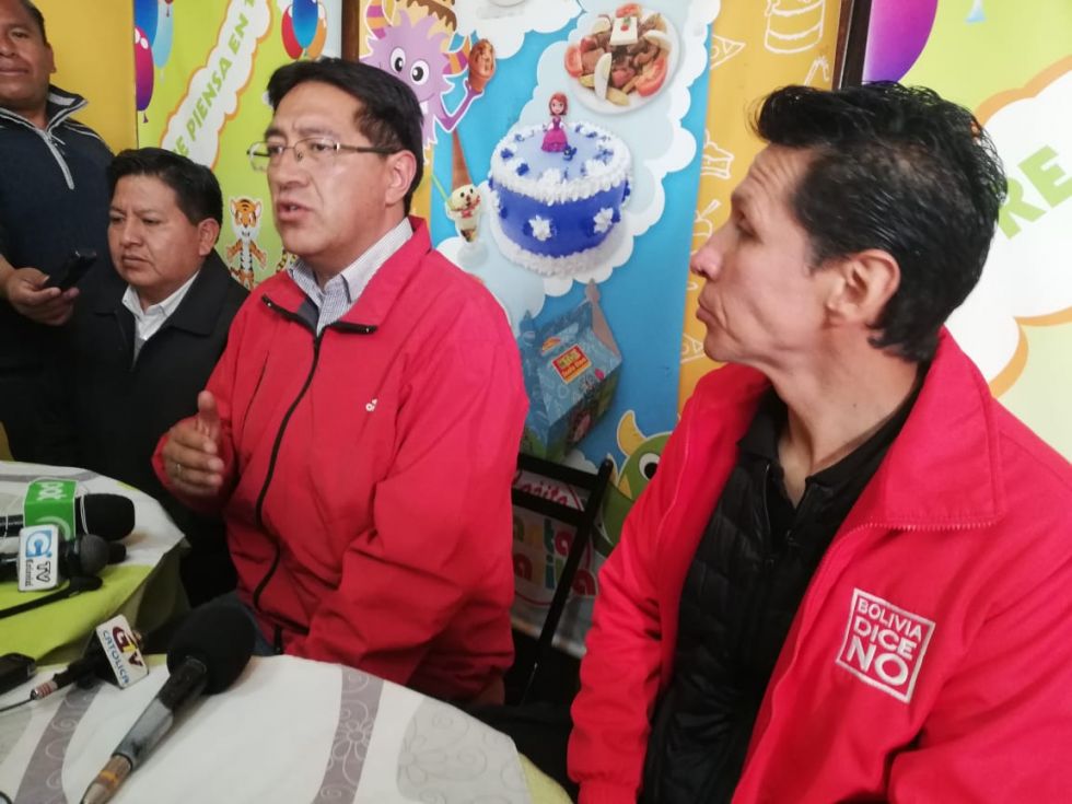 Bolivia Dice No promueve el voto castigo contra el MAS