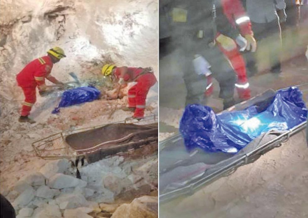 Hallan el cuerpo de uno de los mineros sepultados en una mina