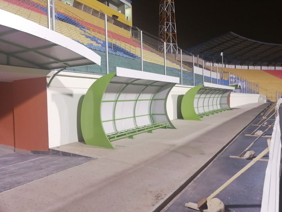 Alistan entrega provisional de las obras  de la recta general del estadio 