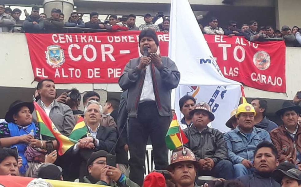 Evo Morales compara su situación con la que atravesó Lidia Gueiler