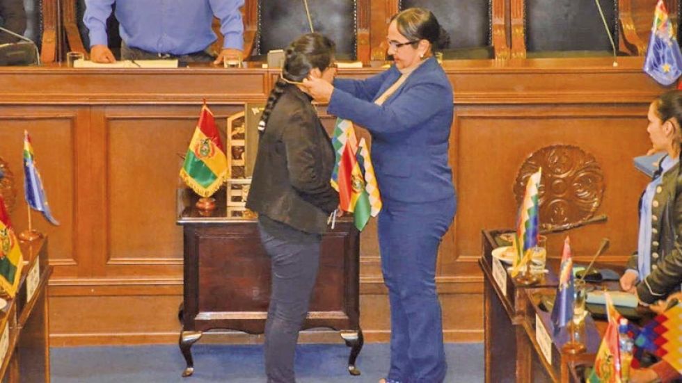 Eva Copa, del MAS, es la nueva presidenta del Senado