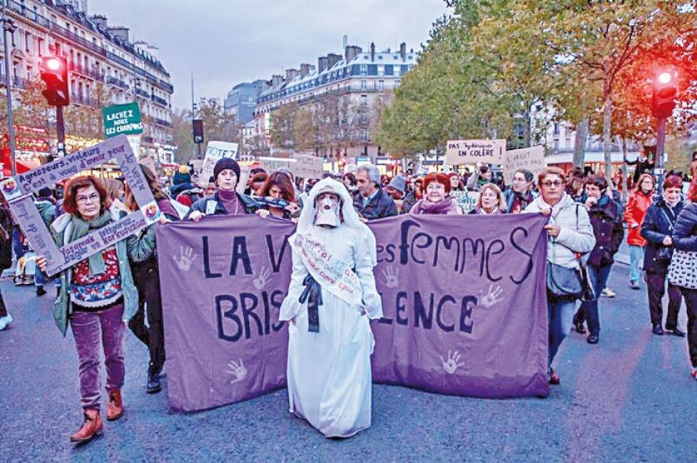 Movilización en Francia contra violencia machista