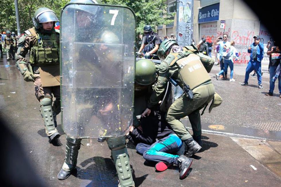 Policía chilena cometió violaciones a los DDHH