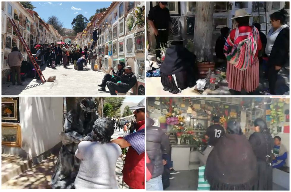 San Andrés  motiva una masiva visita al cementerio