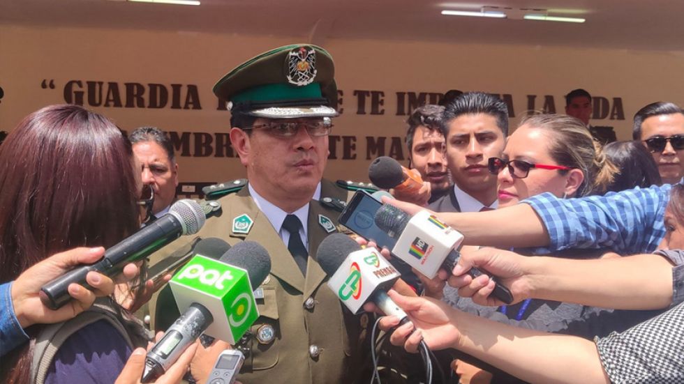 Policía pone en marcha plan de seguridad integral "Todos por Bolivia"