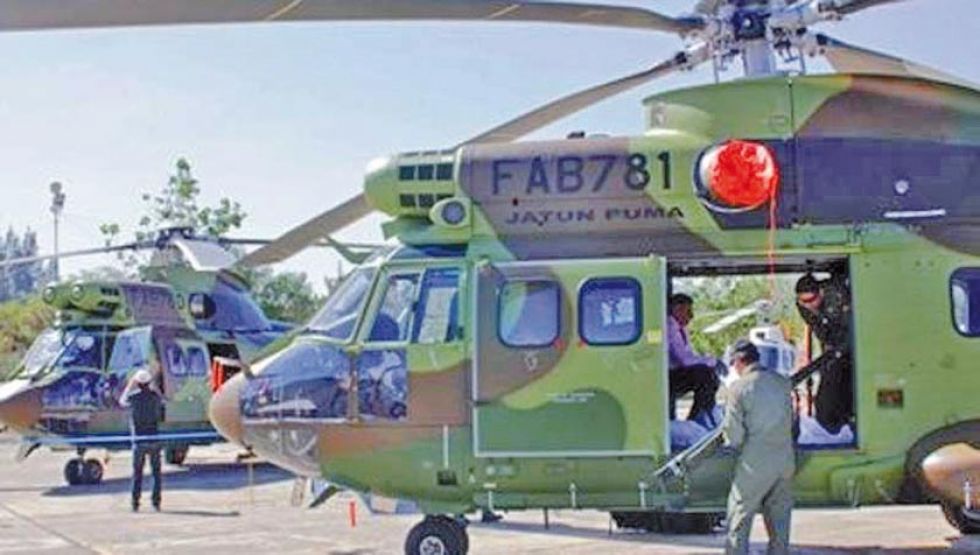 Gobierno anterior dejó funcionando solo uno de seis helicópteros 