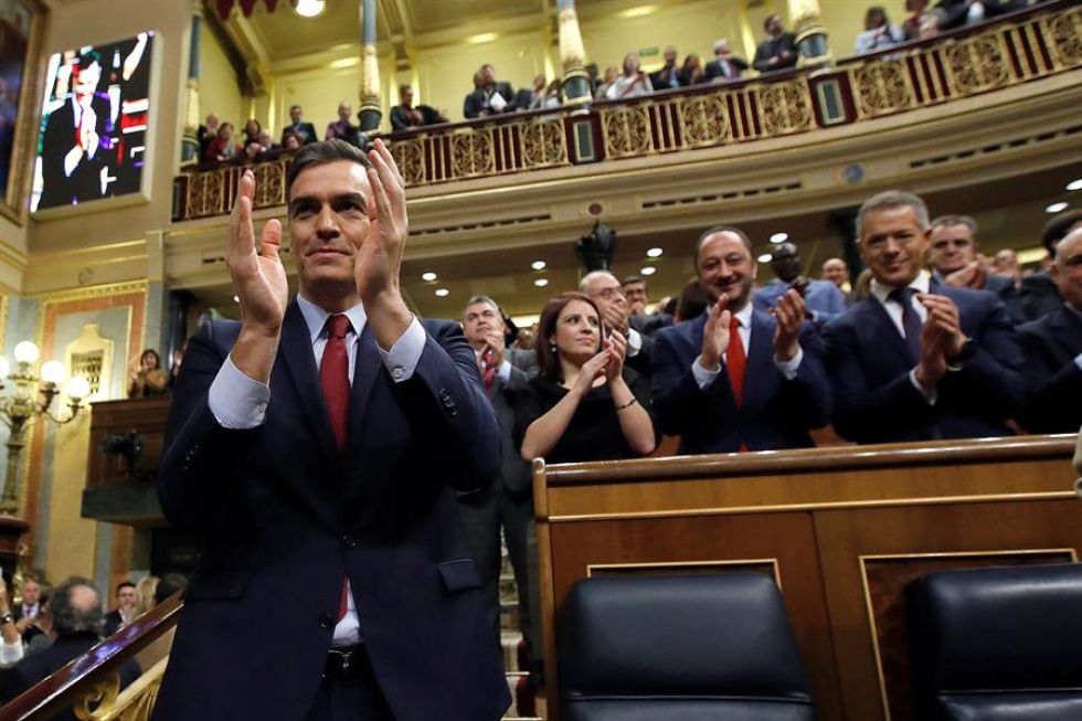 Sánchez, confirmado por el Congreso como presidente del Gobierno español