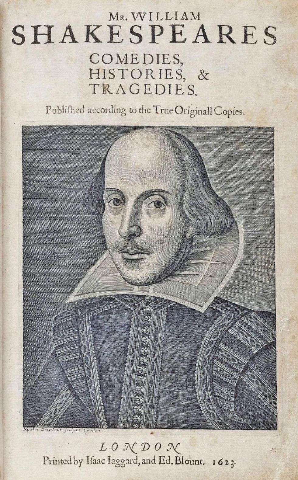 Subastan un ejemplar del Primer Folio de Shakespeare 